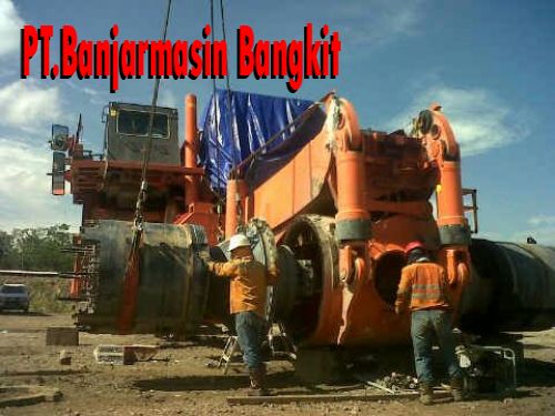 Rental Crane Assembling, Hitachi 3500, PT. Hexindo Adi Perkasa, Adaro Site, Rental Crane Banjarmasin